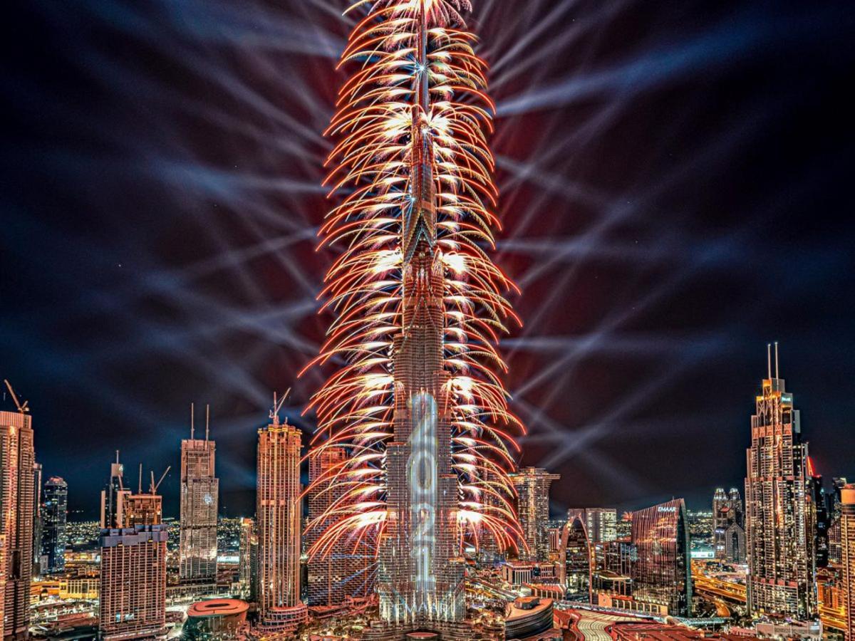 Trophy 2Br Aladdin Estate W Burj Khalifa View Apartamento Dubai Exterior foto